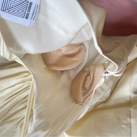 Rosie Assoulin Whoopsy Daisy Wedding Dress Ruffle Skirt Silk Faille - Picture 5 of 12